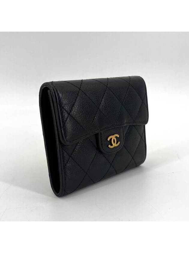 Classic caviar gold flap bi fold wallet - CHANEL - BALAAN 3