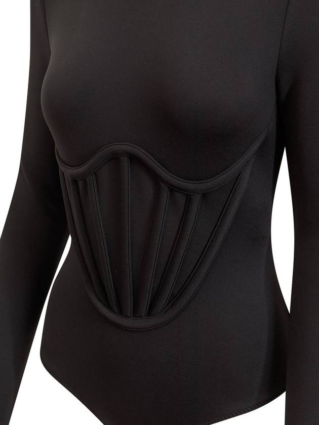 Corset Bodysuit Black - VERSACE - BALAAN 5