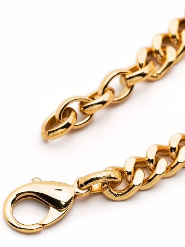 Logo Cross Chain Link Bracelet Gold - MARCELO BURLON - BALAAN 4