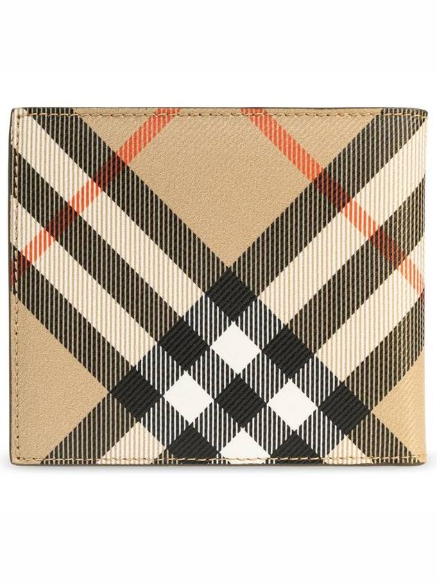 Check Half Wallet Beige - BURBERRY - BALAAN 4