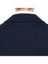 Signature Stitch Wool Single Coat Navy - MAISON MARGIELA - BALAAN 8