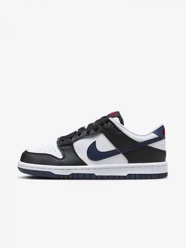 Dunk Low Junior Sneakers Black White University Red Midnight Navy HJ9202 001 708948 - NIKE - BALAAN 1