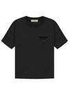 Men's Back Logo Short Sleeve T-Shirt Black - FEAR OF GOD ESSENTIALS - BALAAN 4