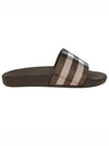 Check Print Slide Slippers Brown - BURBERRY - BALAAN 3