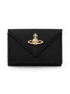 5115002EW S000B N402 Vegan Biogreen Saffiano Envelope Billfold Women s Half Wallet - VIVIENNE WESTWOOD - BALAAN 2