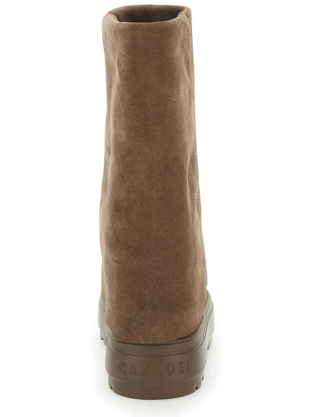 'New Double Face' Beige Reversible Boots In Suede Woman - CASADEI - BALAAN 4