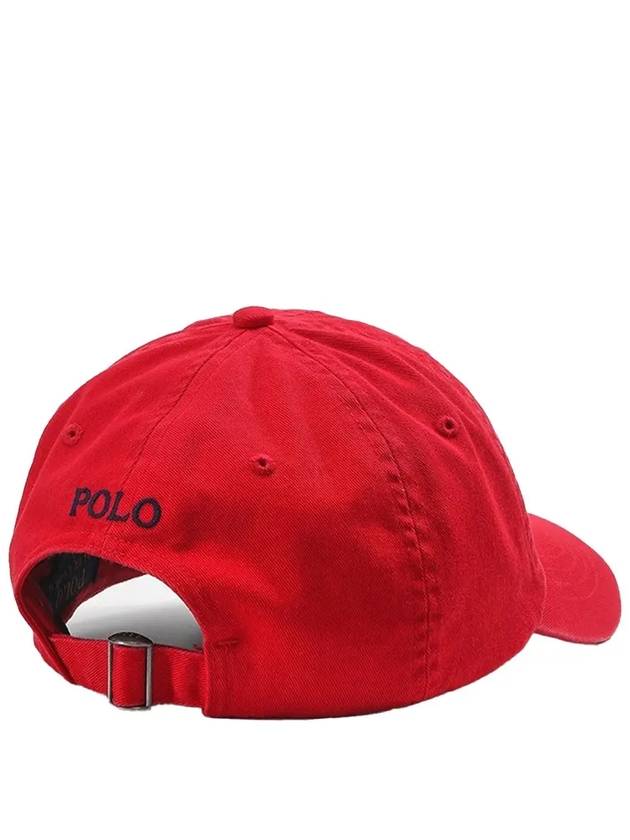 Pony Logo Cotton Terry Ball Cap Red - POLO RALPH LAUREN - BALAAN 4