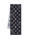 Essential Monogram Wool Scarf Black - LOUIS VUITTON - BALAAN 2