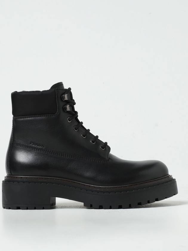 Leather Re Nylon Walker Boots Black - PRADA - BALAAN 2