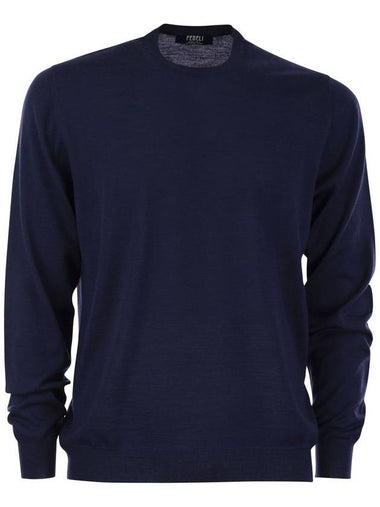 Crew-neck sweater in superfine virgin wool - FEDELI - BALAAN 1