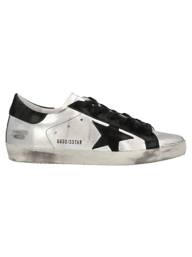 Superstar Black Tab Low Top Sneakers Silver - GOLDEN GOOSE - BALAAN 1