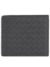 Intrecciato Weaving Half Wallet Dark Grey - BOTTEGA VENETA - BALAAN 2