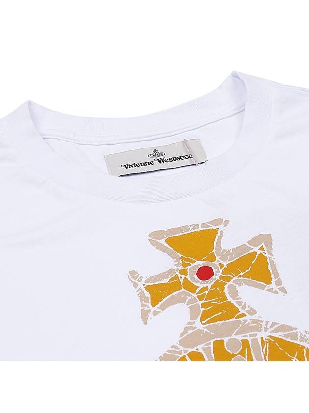 Women's Print Logo Short Sleeve T-Shirt White - VIVIENNE WESTWOOD - BALAAN 6