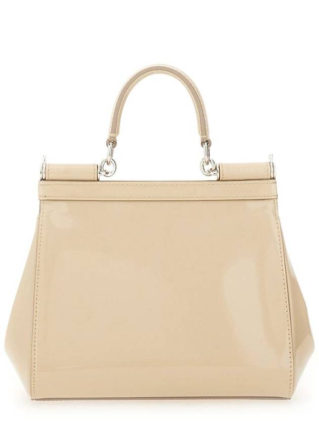 Sicily Small Calfskin Tote Bag Beige - DOLCE&GABBANA - BALAAN 4