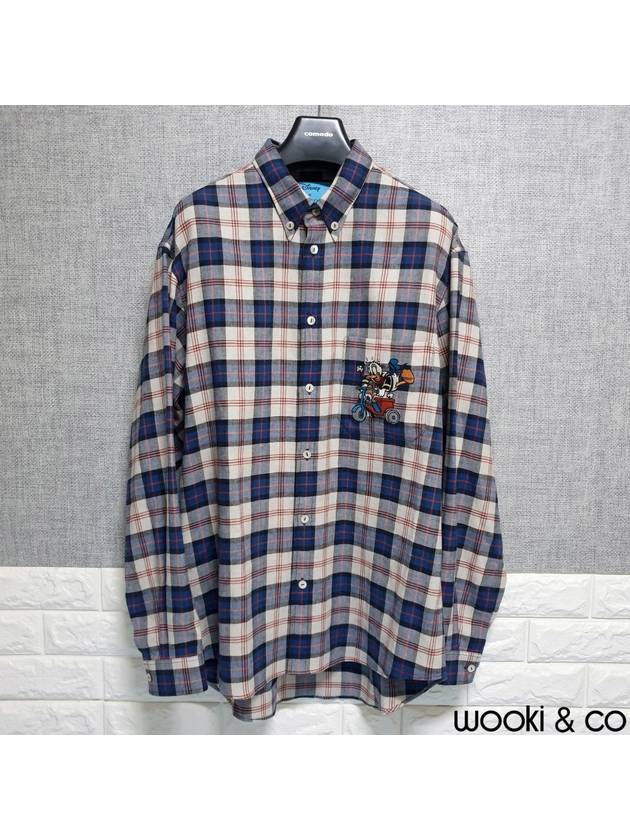 Donald Duck Check Long Sleeve Shirt - GUCCI - BALAAN 2