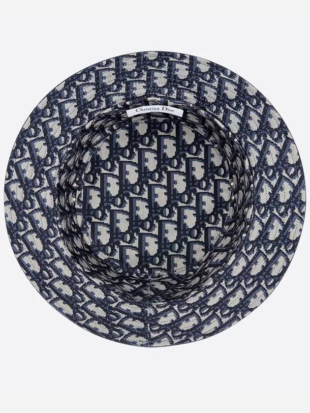 Reversible Teddy D Small Brim Bucket Hat Blue - DIOR - BALAAN 5