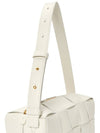 Brick Cassette Intrecciato Small Shoulder Bag White - BOTTEGA VENETA - BALAAN 8