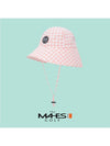 Bucket Hat Pink Orange Label Wide Curved Brim Bucket Hat EC 00703 - MAHES - BALAAN 2