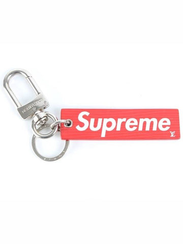 Supreme Red Logo Keyring - LOUIS VUITTON - BALAAN 1