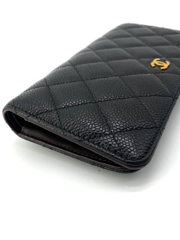 Caviar gold logo long wallet - CHANEL - BALAAN 5