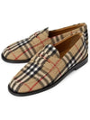 Check Wool Felt Loafers Beige - BURBERRY - BALAAN 4