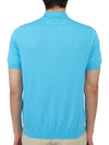 Men's Cotton Polo Shirt Turquoise - DRUMOHR - BALAAN 5