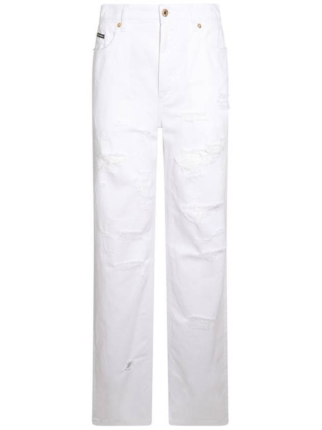 Denim Straight Pants FTCGNDG8JQ3 S9001 WHITE - DOLCE&GABBANA - BALAAN 2