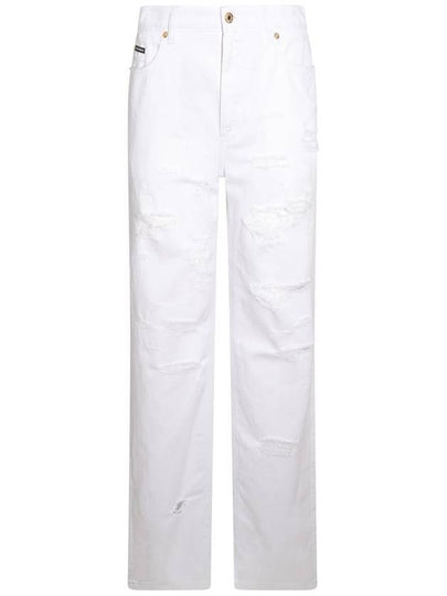 Denim Straight Pants FTCGNDG8JQ3 S9001 WHITE - DOLCE&GABBANA - BALAAN 2