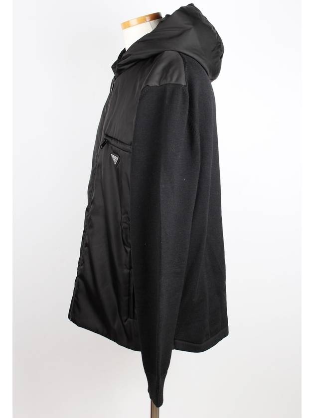 Re nylon gabardine hooded zip up - PRADA - BALAAN 3