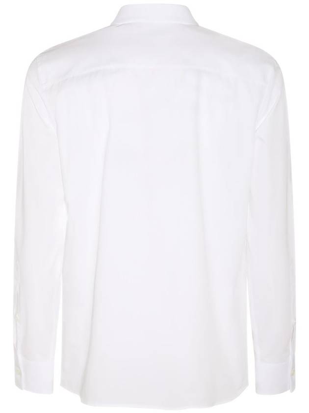 Rockstud Untitled Studded Cotton Long Sleeve Shirt White - VALENTINO - BALAAN 3