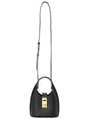 Women's Gancini Buckle Mini Hobo Shoulder Bag Black - SALVATORE FERRAGAMO - BALAAN 8