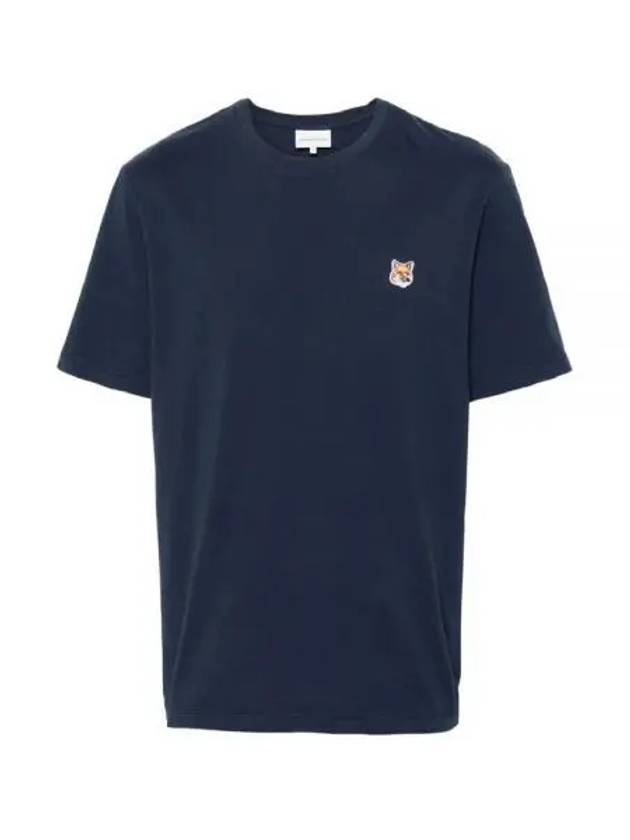 Fox Head Patch Classic Short Sleeve T-Shirt Ink Blue - MAISON KITSUNE - BALAAN 2