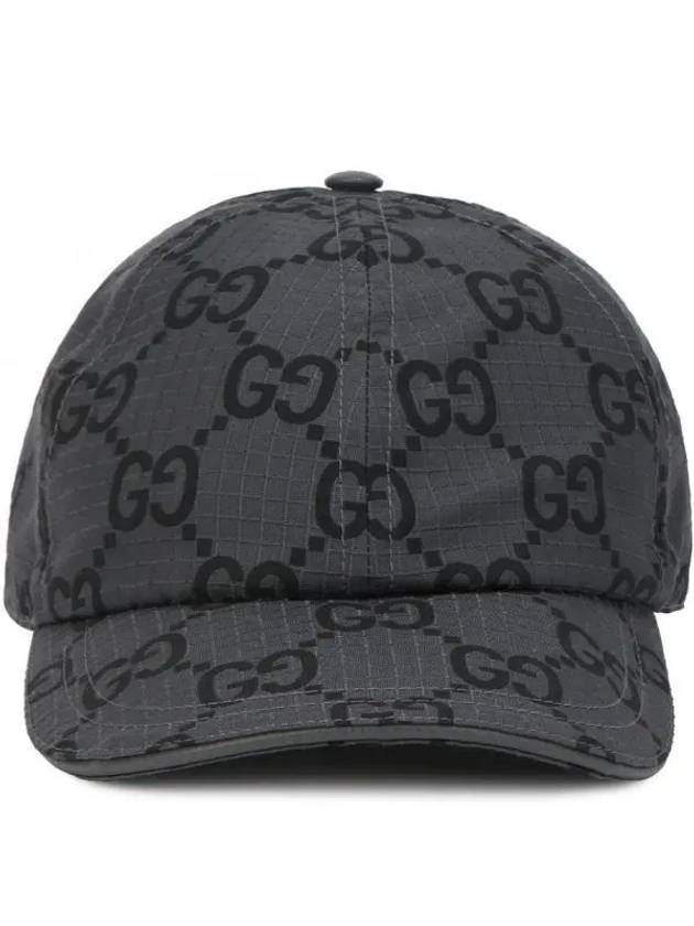 GG Supreme Ripstop Ball Cap Dark Grey - GUCCI - BALAAN 2