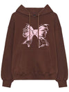 Ribbon Logo Hooded Top Brown - ITZAVIBE - BALAAN 2