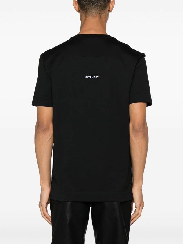 4G Logo Cotton Short Sleeve T-shirt Black - GIVENCHY - BALAAN 5