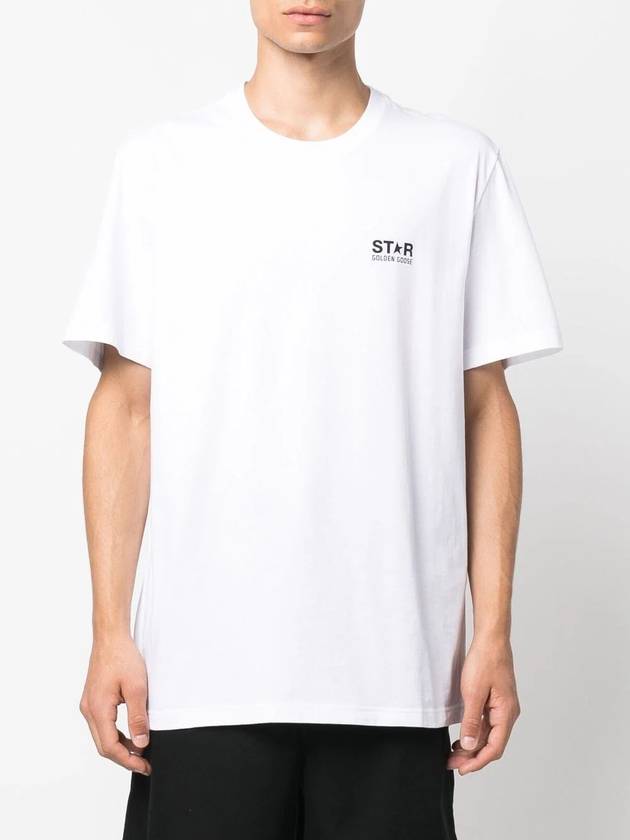 Star Collection Logo Short Sleeve T-Shirt White - GOLDEN GOOSE - BALAAN 4