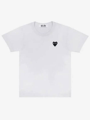 W Black Wappen T Shirt White AZ T063 051 2 - COMME DES GARCONS - BALAAN 1