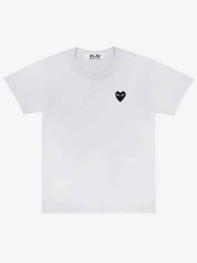 W Black Wappen T Shirt White AZ T063 051 2 - COMME DES GARCONS - BALAAN 1