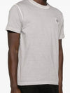 Organic Cotton Short Sleeve T-Shirt Dust Grey - STONE ISLAND - BALAAN 3