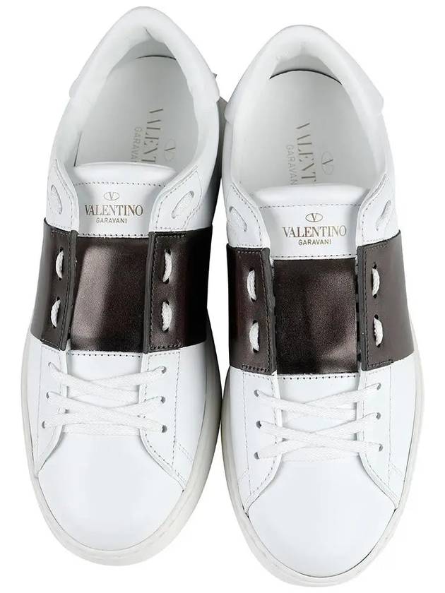 Hidden Low Top Sneakers White Ruthenium - VALENTINO - BALAAN 4