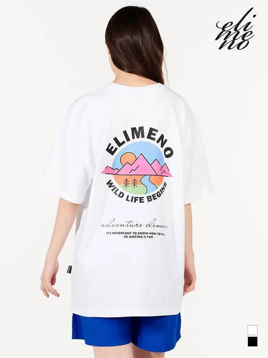 EL Wild Mountain Overfit Short Sleeve Tee White - ELIMENO - BALAAN 2