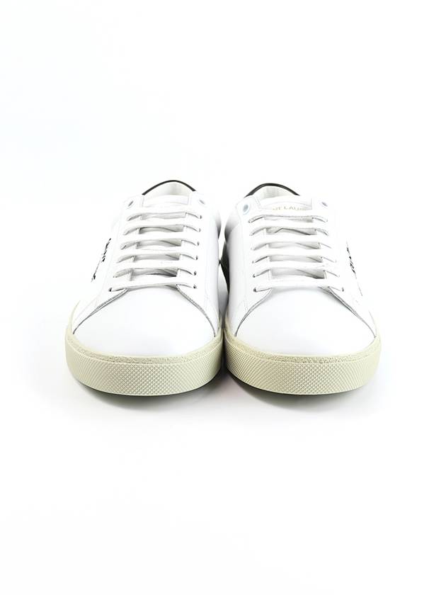 Court Classic SL06 Black Tab Low Top Sneakers White - SAINT LAURENT - BALAAN 3