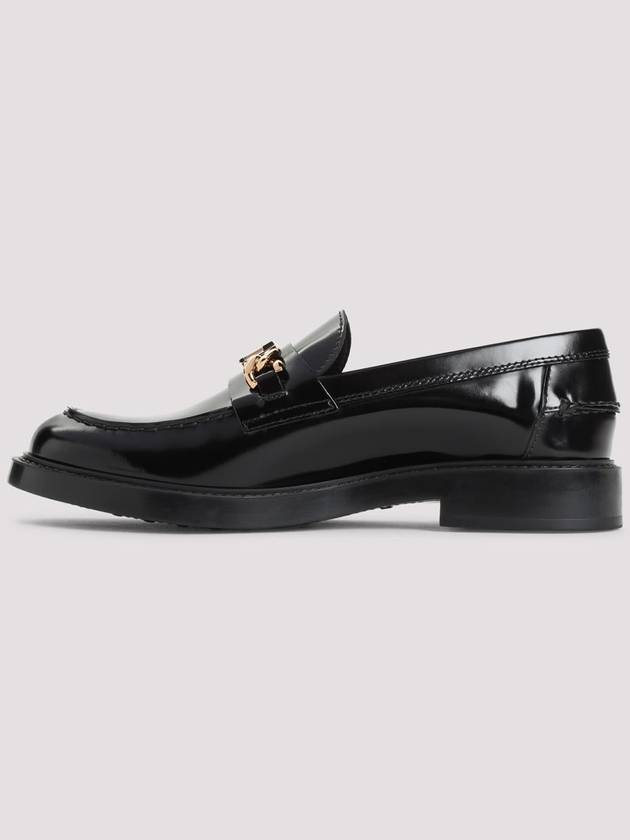 Horsebit Chain Leather Loafer Black - TOD'S - BALAAN 3