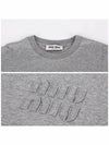 MJL862 1YXT F0031 Embroidered Logo Long Sleeve T Shirt - MIU MIU - BALAAN 5