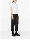 Classic Pique Center Back Stripe Relaxed Fit Short Sleeve Polo Shirt White - THOM BROWNE - BALAAN 4