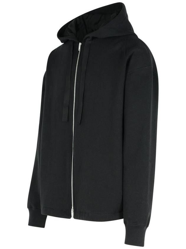 Jil Sander Black Cotton Sweatshirt - JIL SANDER - BALAAN 2