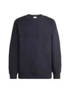 Embroidered Logo Jersey Fleece Sweatshirt Navy - CP COMPANY - BALAAN 2