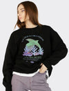 Riso Graphic Birphin Bird Dolphin Sweatshirt Black - AOX - BALAAN 2