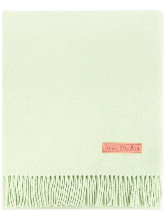 Wool Fringe Muffler Pale Green - ACNE STUDIOS - BALAAN 2