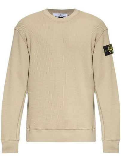 Compass Patch Knit Top Beige - STONE ISLAND - BALAAN 2